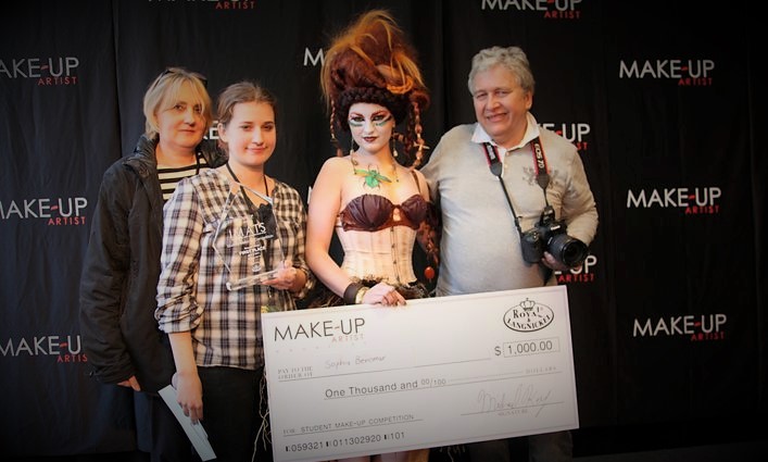 Concours IMATS NY 1ère place concours maquillage artistique IMATS